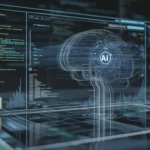 AI diagnostic system visualizing code complexity hotspots and bottlenecks during technical debt analysis, TechIsland AI infrastructure visualization.