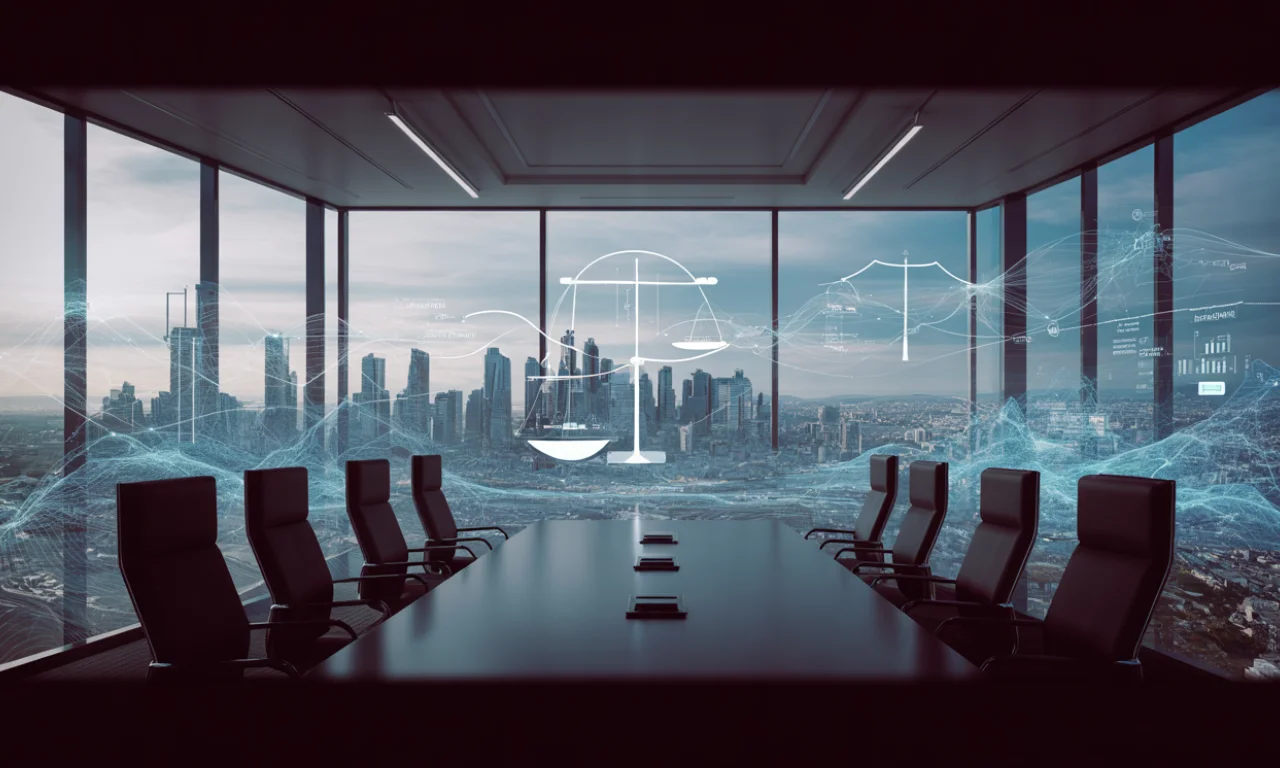 Ethical AI governance guiding enterprise decision-making across technology and leadership