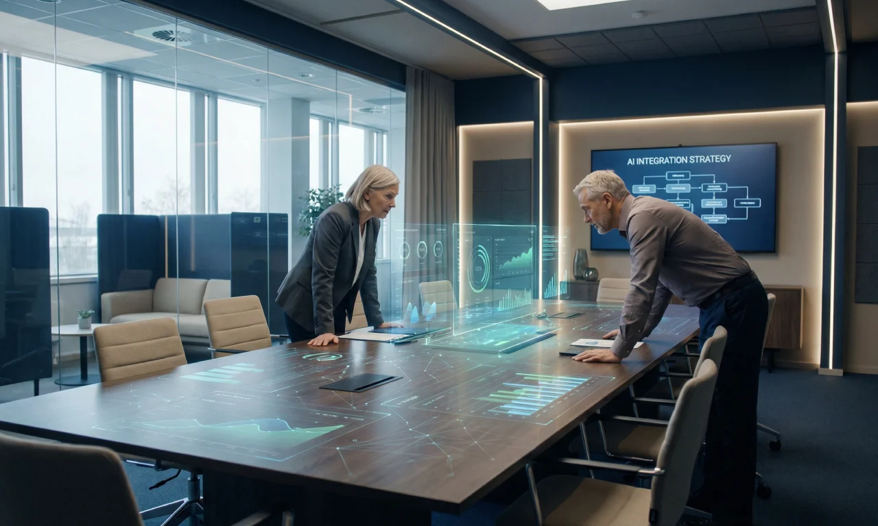 AI-driven leadership using data dashboards to guide organizational transformation and culture change