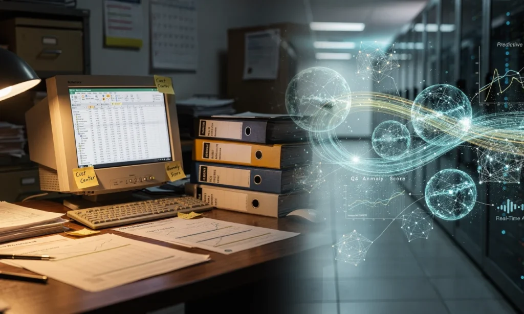Comparison between traditional ROI models and modern AI-driven business value measurement
